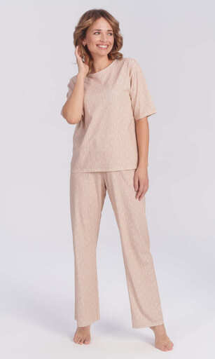 104764 Piżama damska kr.ręk. dł.sp.Piżama damska kr.ręk. dł.sp.