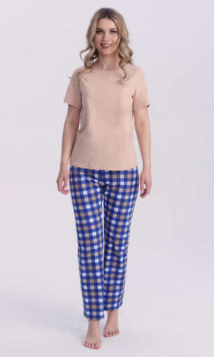 104782 Piżama damska kr.ręk. dł.sp.Piżama damska kr.ręk. dł.sp.