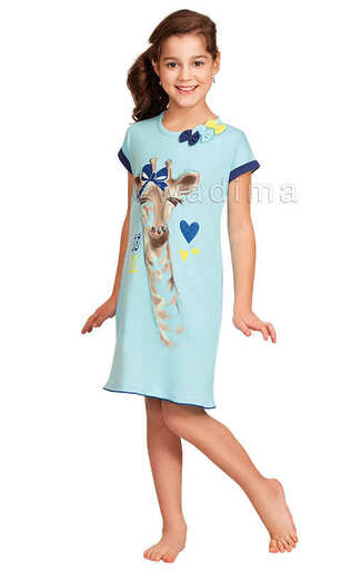 404101 Koszula nocna dziew.szer.ram.Koszula nocna dziew.szer.ram.