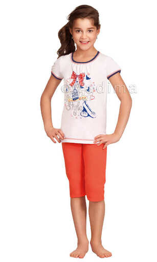 404102 Piżama dziewczęca kr.ręk.Piżama dziewczęca kr.ręk.