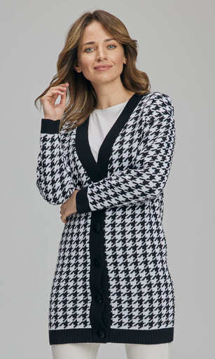1N606 Sweter damski rozpinanySweter damski rozpinany
