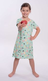 404165 Koszula nocna dziew.kr.ręk.Koszula nocna dziew.kr.ręk.