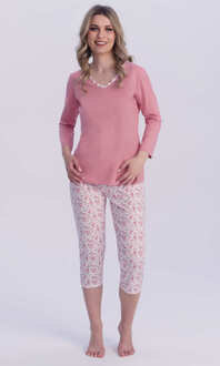 104574 Piżama damska 3/4 ręk.Piżama damska 3/4 ręk.