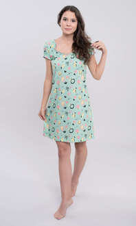 104549 Koszula nocna damska kr.ręk.Koszula nocna damska kr.ręk.