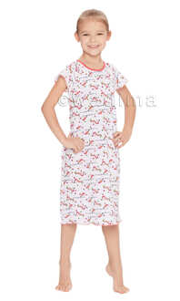 404135 Koszula nocna dziew.kr.ręk.Koszula nocna dziew.kr.ręk.