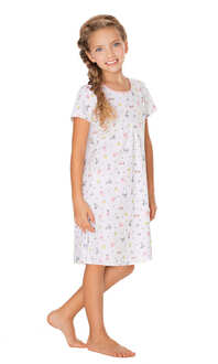 404145 Koszula nocna dziew.kr.ręk.Koszula nocna dziew.kr.ręk.