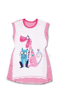 40481-HFC0227 Koszula nocna dziew.szer.ram.Koszula nocna dziew.szer.ram.