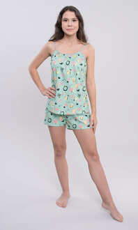 104548 Piżama damska wąs.ram.Piżama damska wąs.ram.