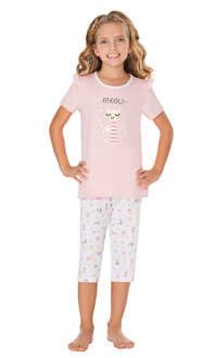 404144 Piżama dziew.kr.ręk.sp.3/4Piżama dziew.kr.ręk.sp.3/4