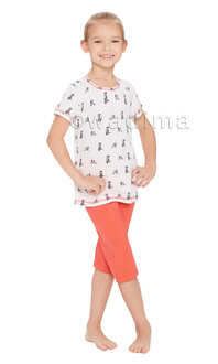 404133 Piżama dziewczęca kr.ręk.Piżama dziewczęca kr.ręk.