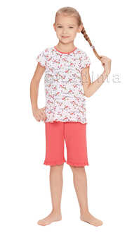 404134 Piżama dziewczęca kr.ręk.Piżama dziewczęca kr.ręk.